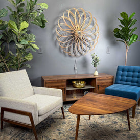Lunaria | Maple Veneer Accent Light  |  39"