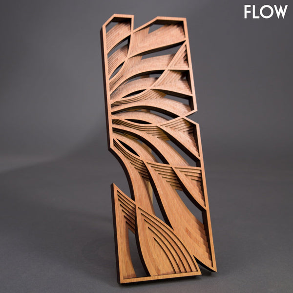 Triptych of Wooden Wall Art Panels – Art by Philip Roberts