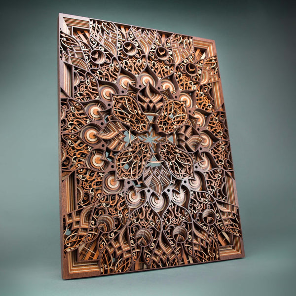Octave Wooden Wall Art Sculpture – Art by Philip Roberts