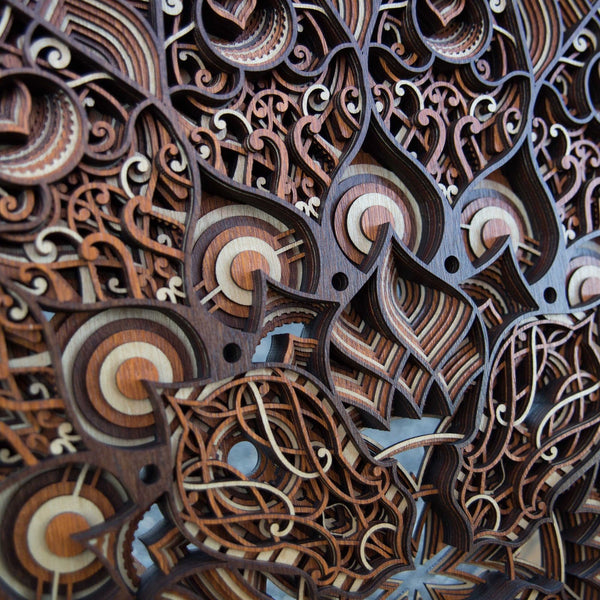 Octave Wooden Wall Art Sculpture – Art by Philip Roberts