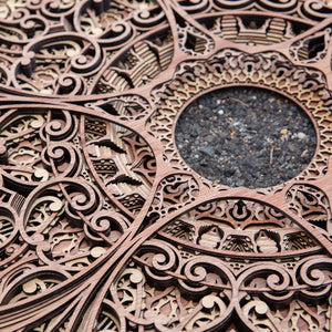 Demure  |  48" Round Wood Wall Art