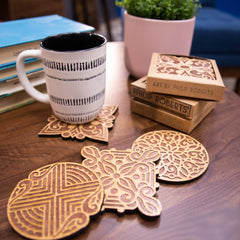 Pack of Wooden Coasters